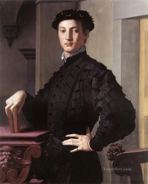  Flor Arte - Retrato de un joven Florencia Agnolo Bronzino